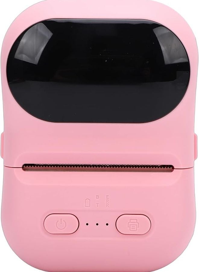 Pink Mini Pocket Thermal Label Printer Bluetooth App For Small Business Clothing Jewelry - Image 1